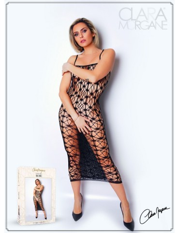 Robe sexy longue en résille noire - Le Numéro 3 - Collection Robe - CM97003