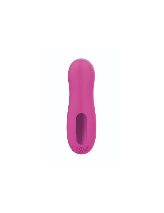 Stimulateur de clitoris par vibrations sur membrane rechargeable USB rose 10 Vitesses De Voyage - ZK003CPNK