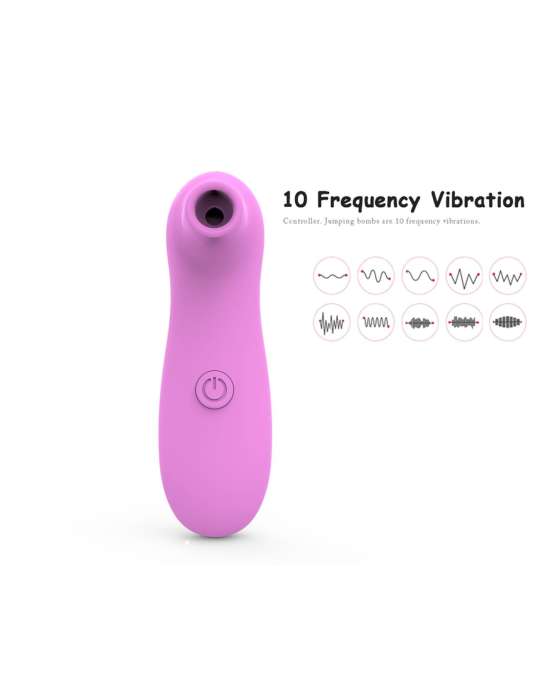 Stimulateur de clitoris par vibrations sur membranes rose 10 Vitesses De Voyage - BOZ-035PNK