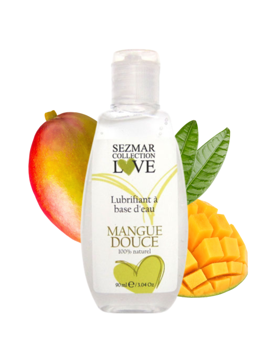 Lubrifiant à base d'eau 100% naturel Mangue Douce 90 ml - SEZ079