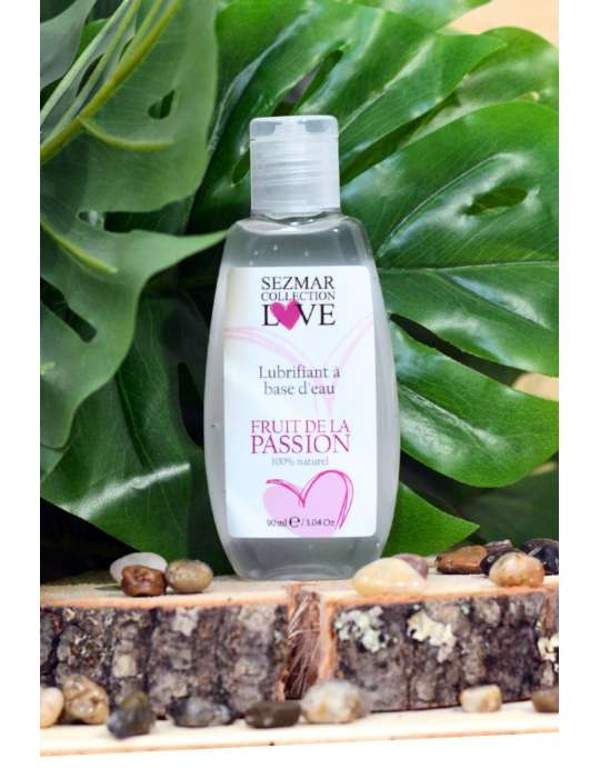 Lubrifiant à base d'eau 100% naturel Fruit de la passion 90ml - SEZ078