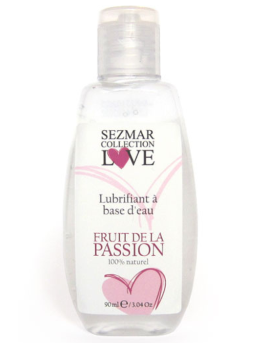 Lubrifiant à base d'eau 100% naturel Fruit de la passion 90ml - SEZ078