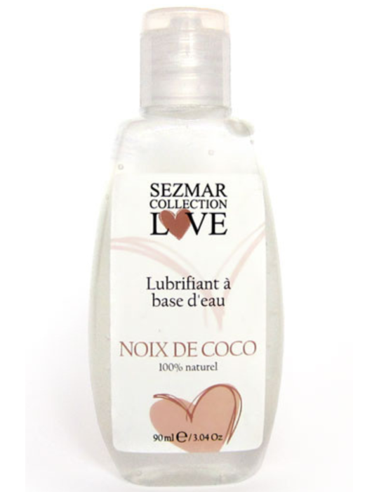 Lubrifiant à base d'eau 100% naturel Noix de Coco 90 ml - SEZ087