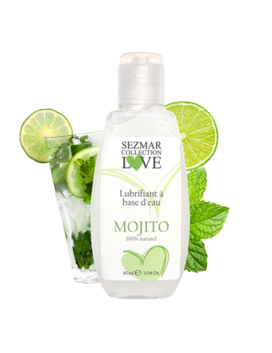 Lubrifiant à base d'eau 100% naturel Mojito 90 ml - SEZ084