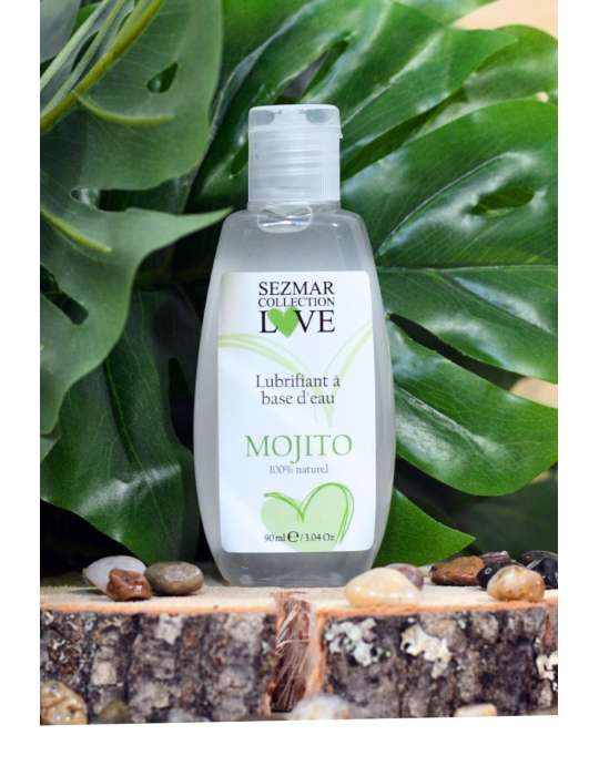 Lubrifiant à base d'eau 100% naturel Mojito 90 ml - SEZ084