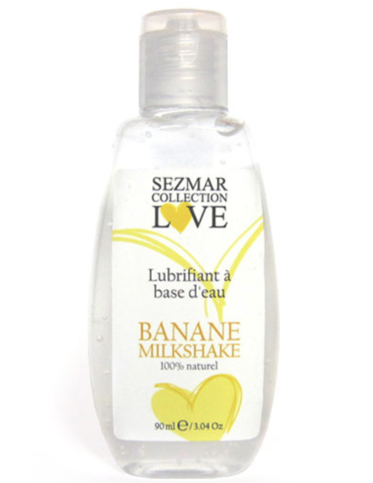 Lubrifiant à base d'eau 100% naturel Banane Milkshake 90 ml - SEZ083