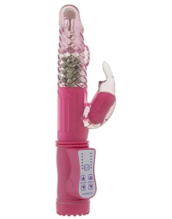 Vibro rabbit rotatif Vibe Coin 23cm Rose