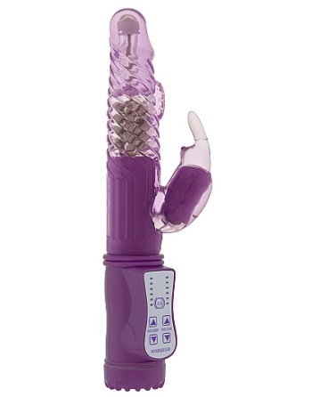 Vibro rabbit rotatif Vibe Coin 23cm Violet