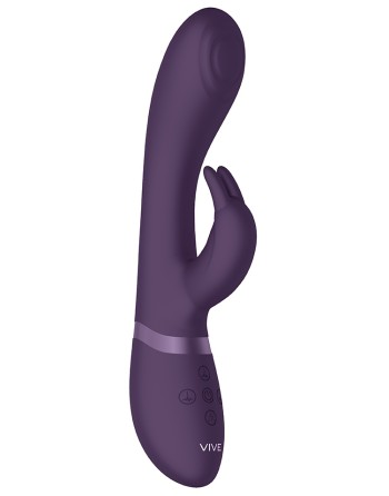 Vibro Rabbit Cato 21 x 3.6cm Violet