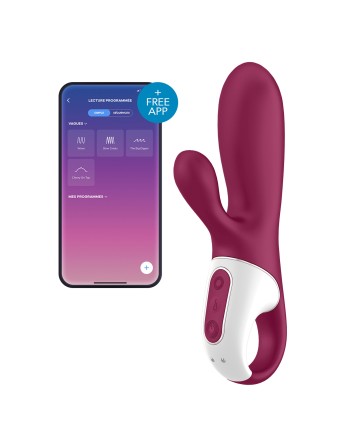 Vibro rabbit connecté Hot Bunny Satisfyer 17 x 3.5cm