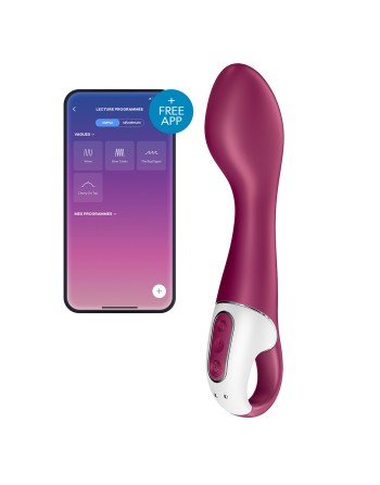 Vibro connecté Hot Spot Satisfyer 20cm Mauve