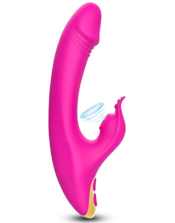 Vibro Rabbit à aspiration Amant Vibe 22cm Rose