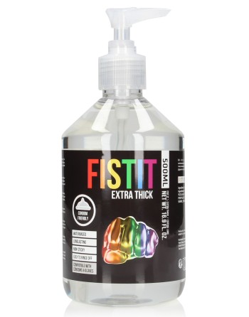 Lubrifiant Eau Fist It Extra Thick Rainbow - Pompe 500ml