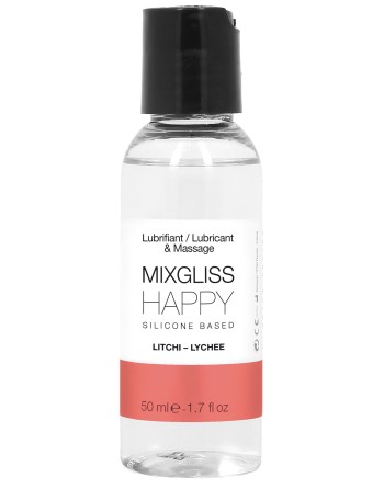 Lubrifiant silicone MixGliss Happy - Litchi 50ml