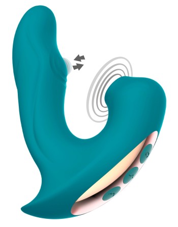 Stimulateur de clitoris et point G Eternal 15cm Turquoise