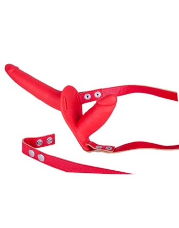 Gode ceinture Dual Climax 14 x 3.5cm Rouge