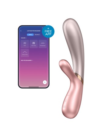 Vibro Rabbit connectÃ© Hot Lover Satisfyer 20 x 3cm Rose