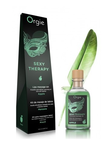 Huile de massage embrassable Sexy Therapy Pomme 100ml