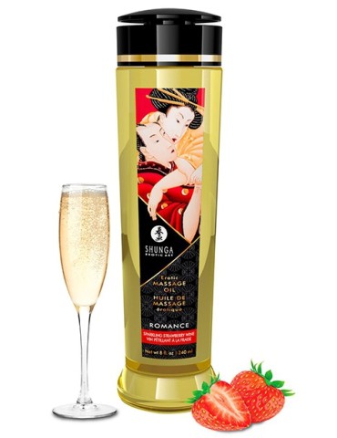 Huile de massage Romance Vin pétillant à la Fraise