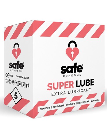 PrÃ©servatifs lubrifiÃ©s SUPER LUBE Safe x5