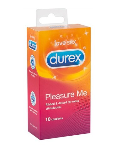 Préservatifs Durex Pleasure Me nervurés x10