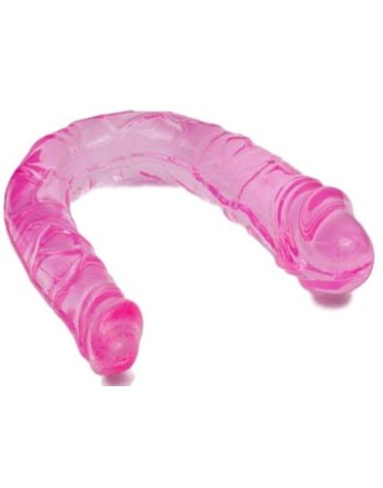 Jelly Double Dildo 11 x 3 cm Rose