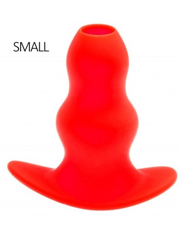 Plug Tunnel Stretch Rouge Small 11 x 5 cm