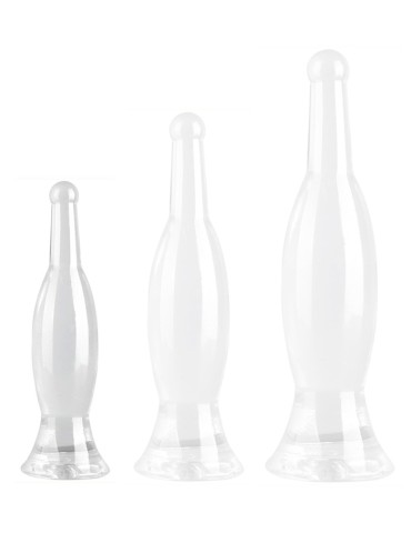 Plug transparent Bottle S 18 x 4.5cm