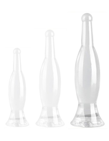 Plug transparent Bottle L 26 x 6.5cm