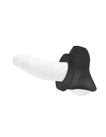 Set d'anneaux péniens en silicone The Bumper Noirs