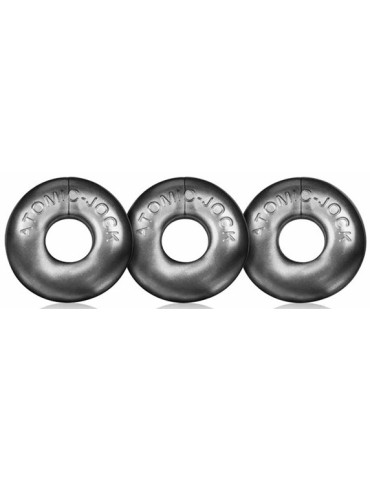 Pack de 3 mini cockrings Oxballs Gris