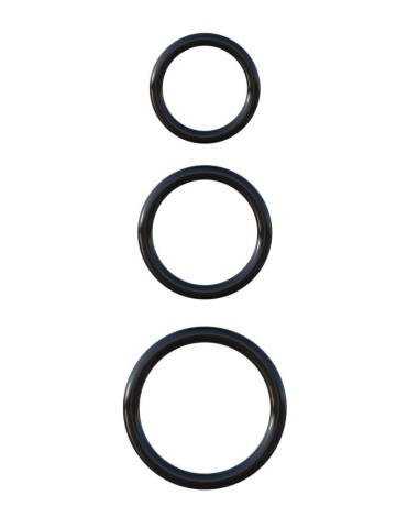 Lot de 3 cockrings Silicone C-Ringz