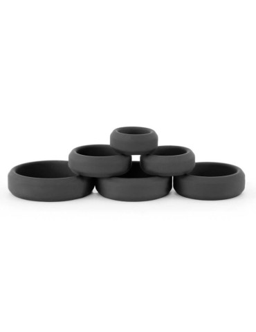 Lot de 6 cockrings silicone