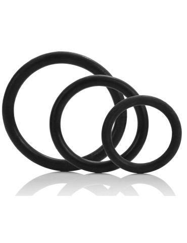 Lot de 3 cockrings Noir