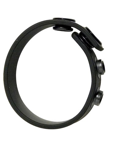 Cock Strap en silicone Noir