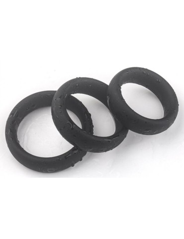 Kit de 3 cockrings silicone Thick Set