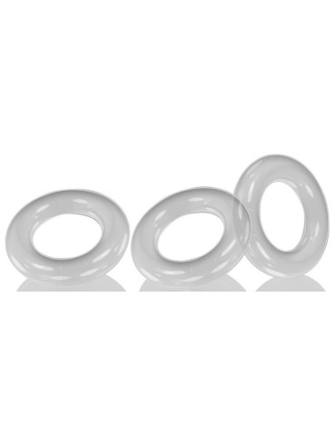 Lot de 3 cockrings Willy Rings Transparents