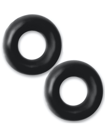 Lot de 2 cockrings Stiffy Bulge Noirs