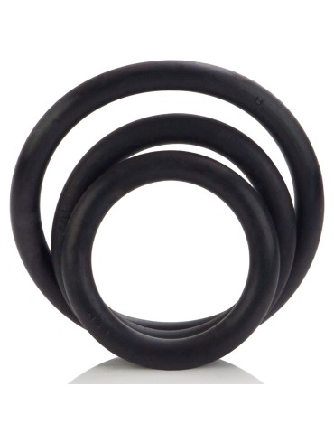 Lot de 3 Cockrings souples Rubber Rings Noir