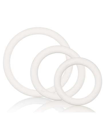 Lot de 3 cockrings souples Blanc