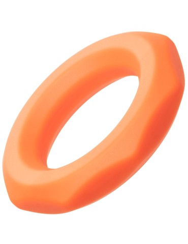 Cockring Silicone Sexagon Alpha 37mm Orange