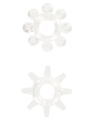 Lot de 2 Mini Cockrings Stretchy Rings Transparents