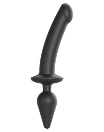 Plug Dildo Switch Strap-On-Me XXL 18 x 4cm Noir