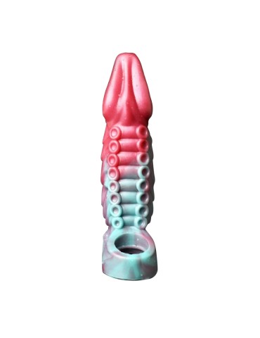 Gaine de pénis Monster Frex 18 x 5cm Bleu-Rose