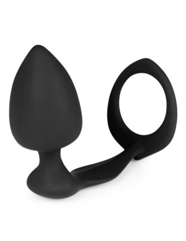 Plug et Cockring Silicone 8cm