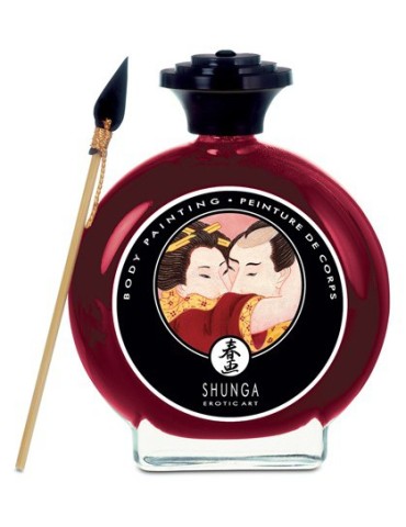 Peinture corporelles à la Fraise- Shunga-100ml