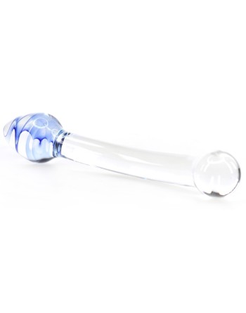 Gode en verre Screw Bent 20 x 4cm