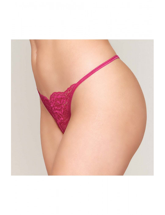 String ficelle rouge avec chaine strass - DG1497BEE