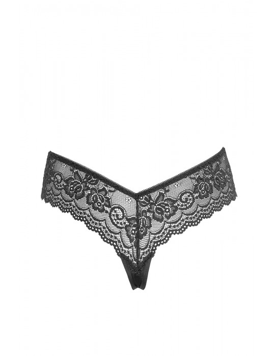 String en dentelle florale noire - R2322218