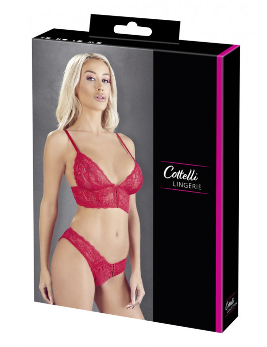 Ensemble 2 pièces rouge dentelle - OR2212269RED